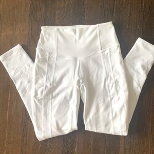 White workout pants